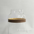 Vase en verre personnalisé avec vase en verre cylindre